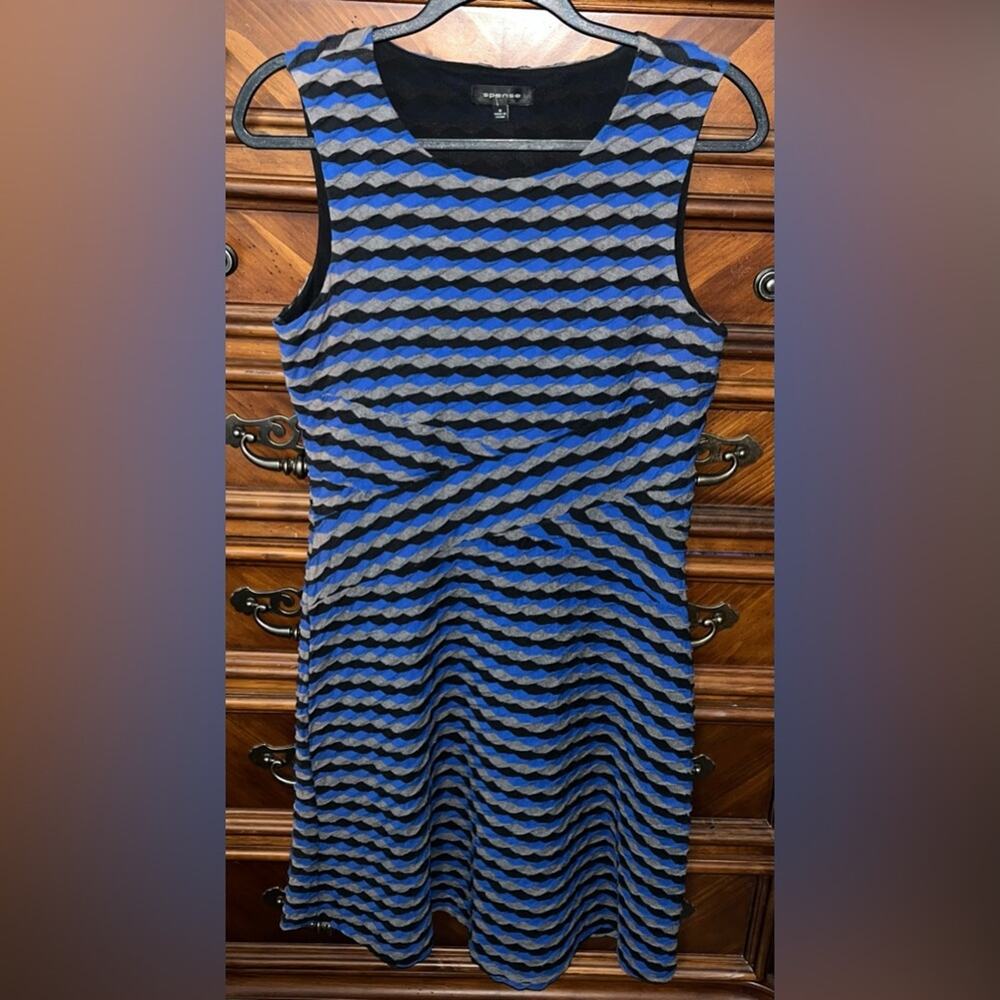 Spense Sleeveless Geometric Pattern Dress 19” P2P